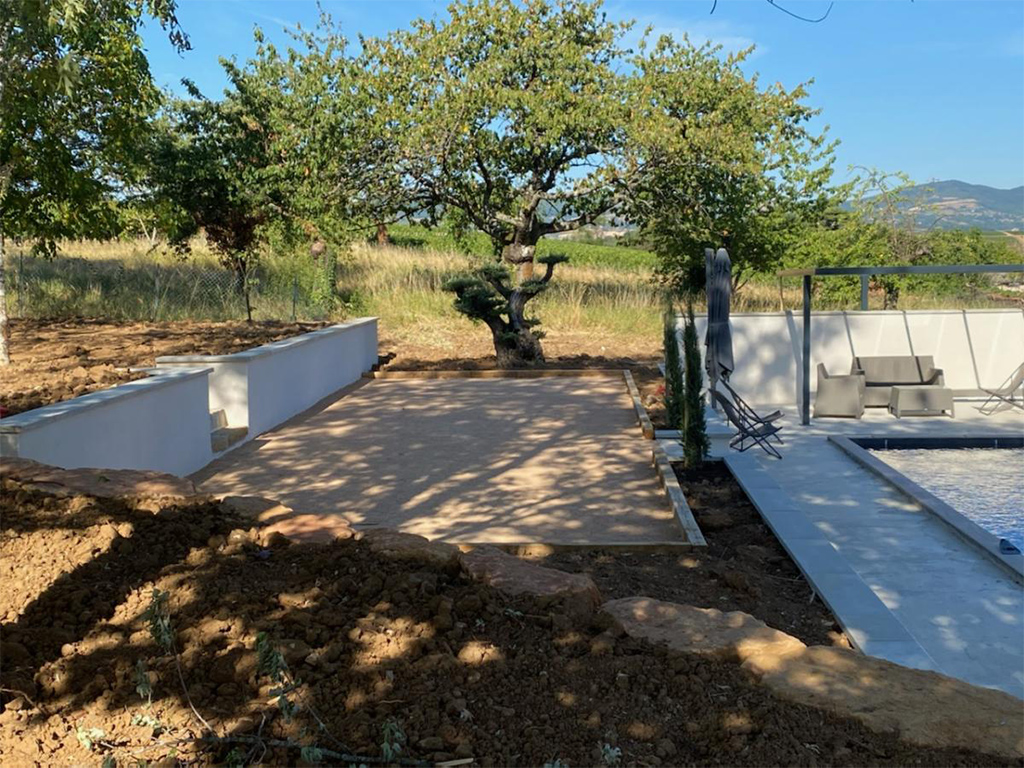 Enrochement exterieur